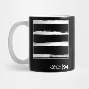 Aphex Twin - Parallel Stripes / Minimalist Style Graphic Design Mug